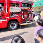 消防車来園　避難訓練